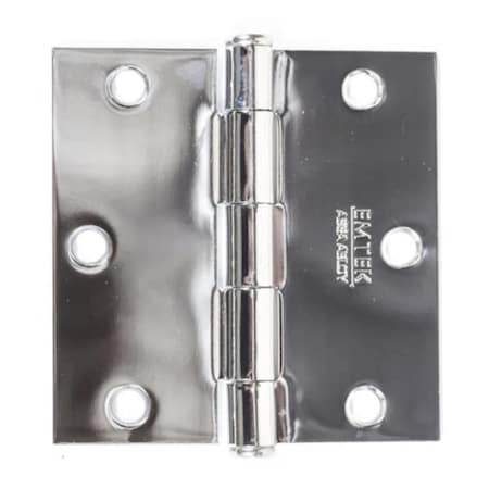 Patioplus 3.5 x 3.5 in. Square Steel Residential Duty Hinges, Satin Nickel, Set of 2 PA2063933